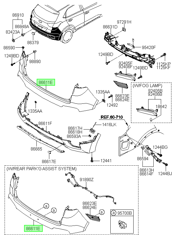 OEM 86611A0000 catalogo