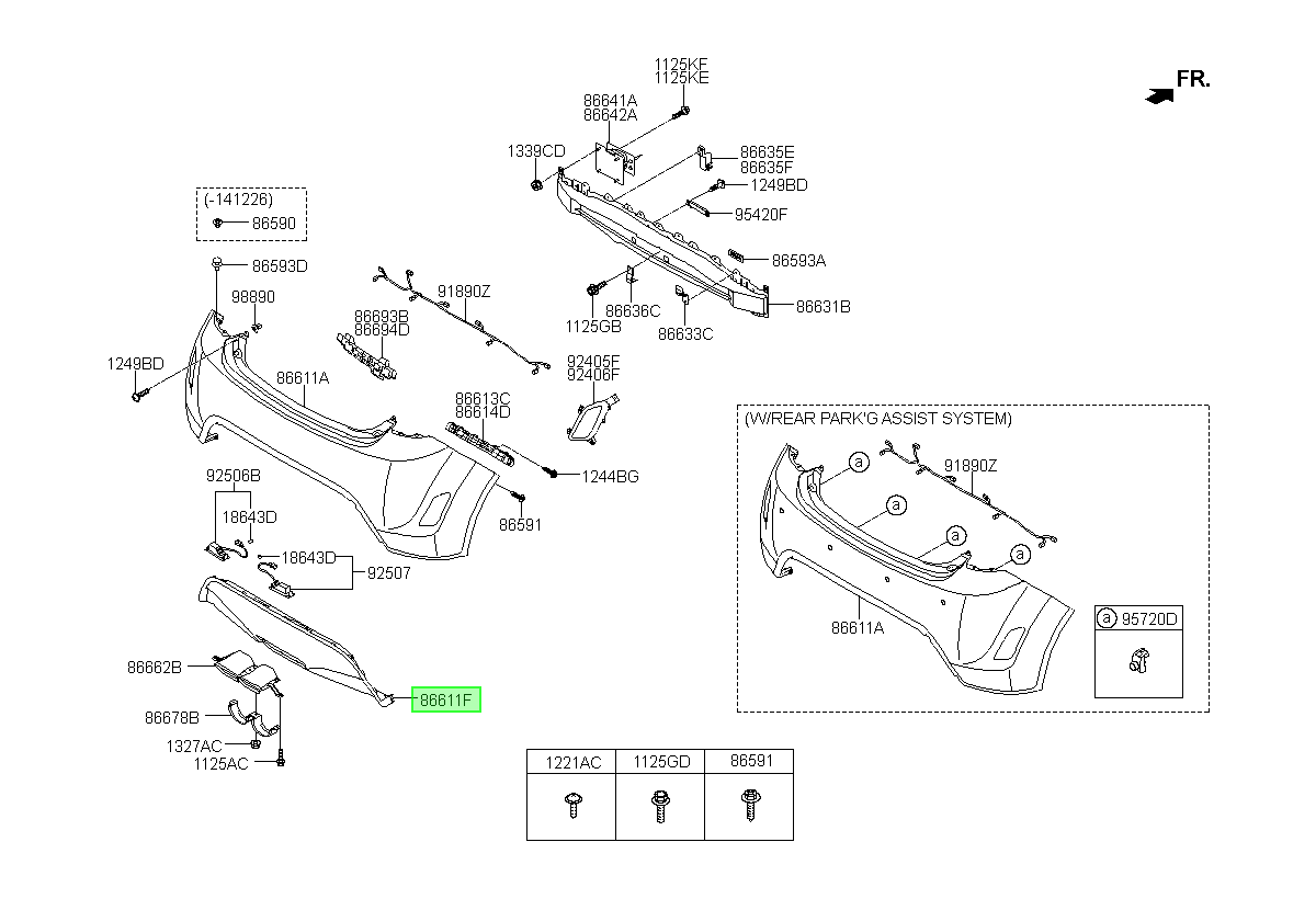 Parachoque Tras. Original Para Hyundai Veloster 2011-2018