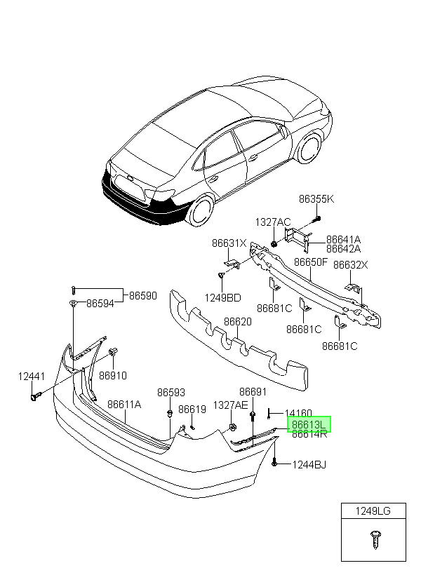 Soporte Parachoque Orig. Para Hyundai Elantra 2007-2010