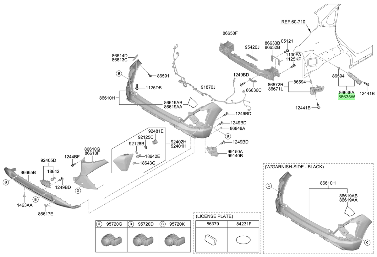 Soporte Lh Original Para Hyundai Kona 2023-2025