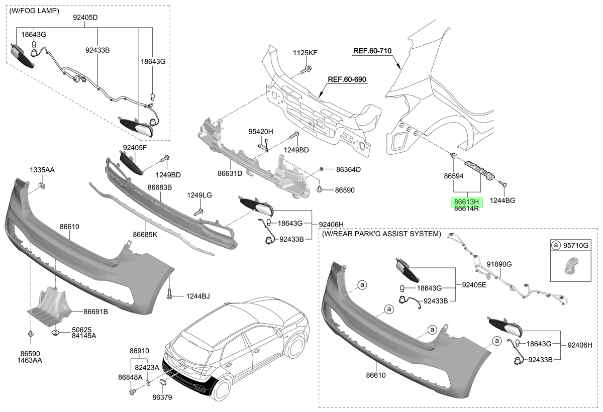Soporte Tras. Lh Orig. Para Hyundai I20 Desde 2017