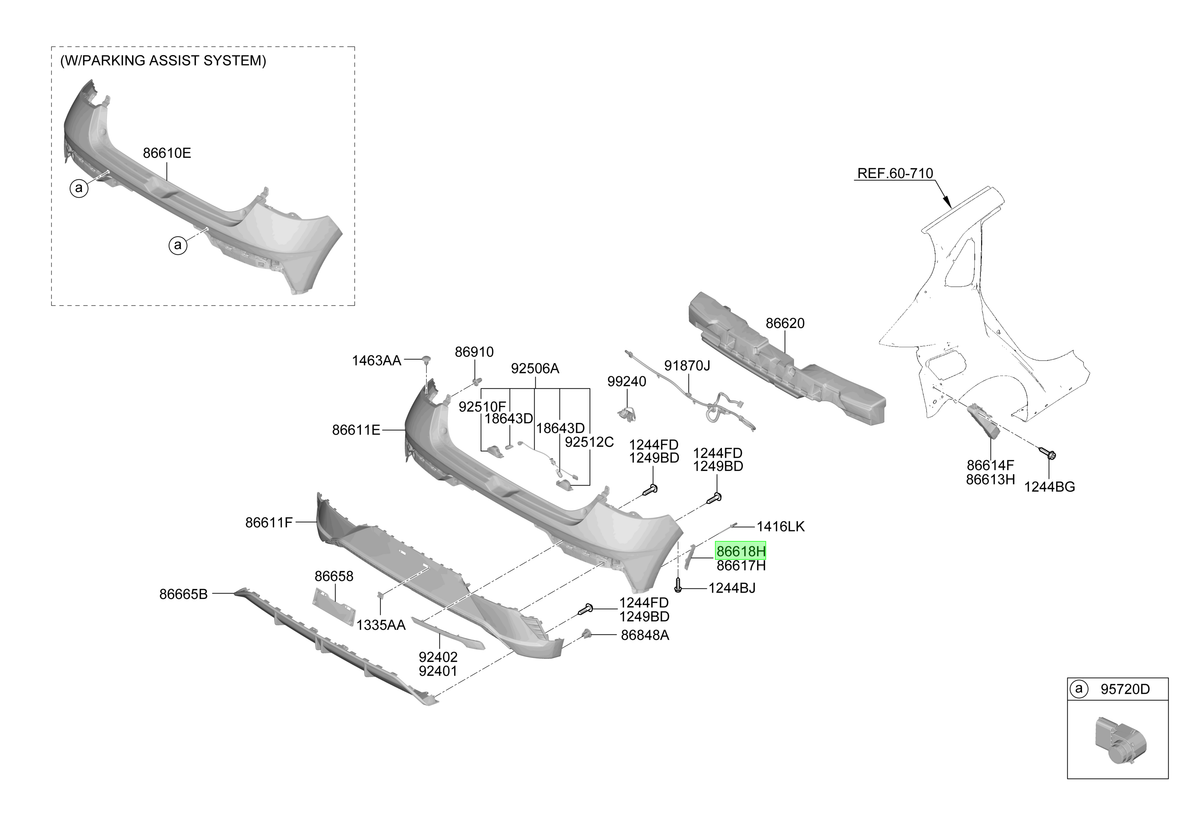 Soporte Rh Original Para Hyundai I20 2020-2025