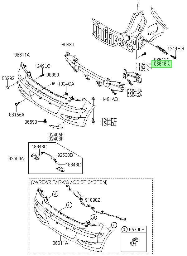 Guia Cubierta Traz I10 Rh Orig. Para Hyundai 2010-2015