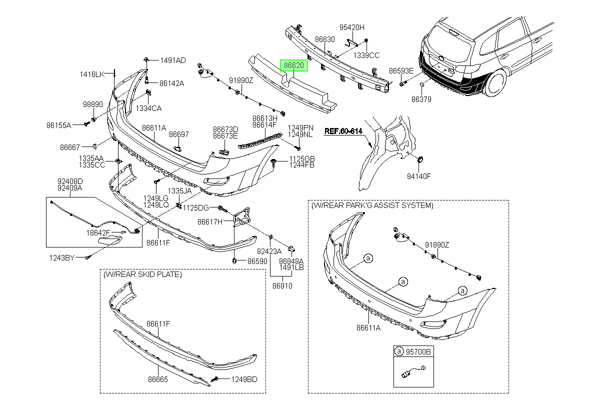 Amotiguador Original Para Hyundai Santa Fe 2009-2013