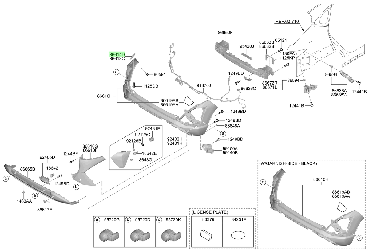 Soporte Rh Original Para Hyundai Kona 2023-2025