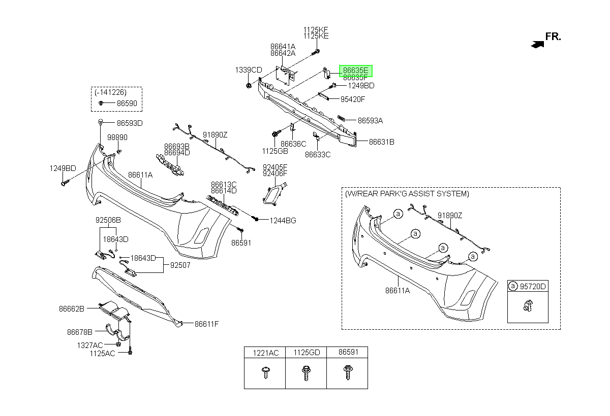 Soporte Inf. Parachoque Rh Original Para Hyundai Veloster