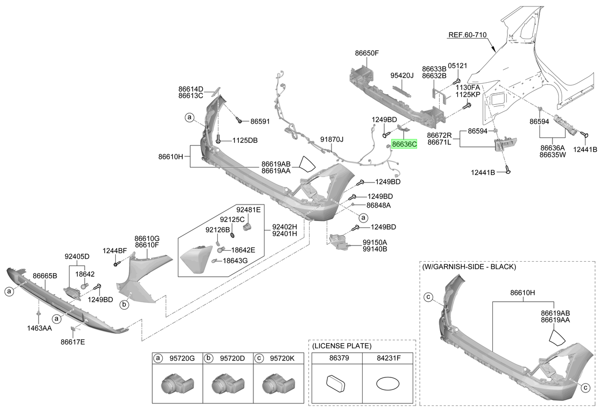 Soporte Original Para Hyundai Kona 2023-2025