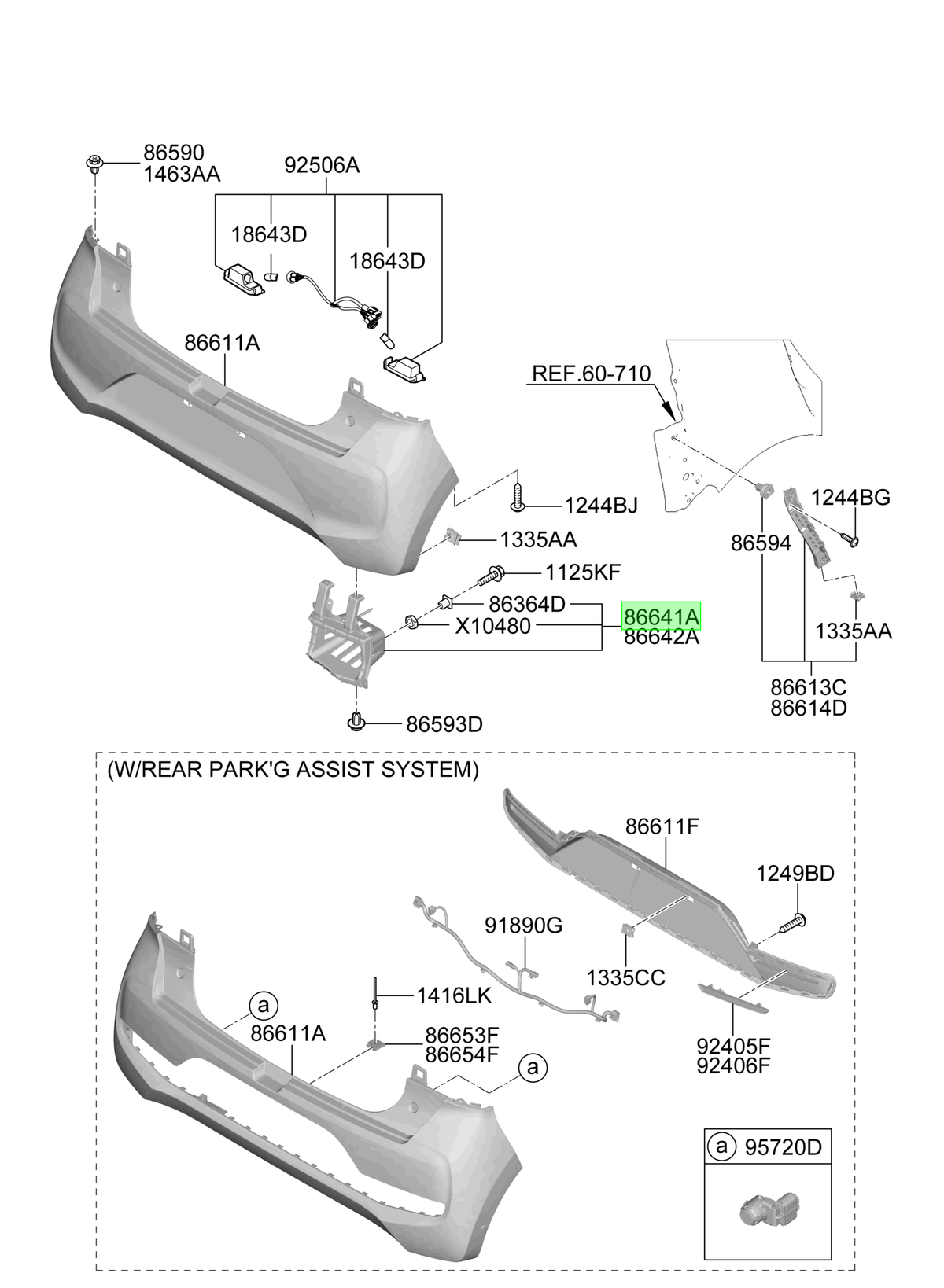Soporte Paracho Lh Orig. Para Hyundai Atos Desde 2020
