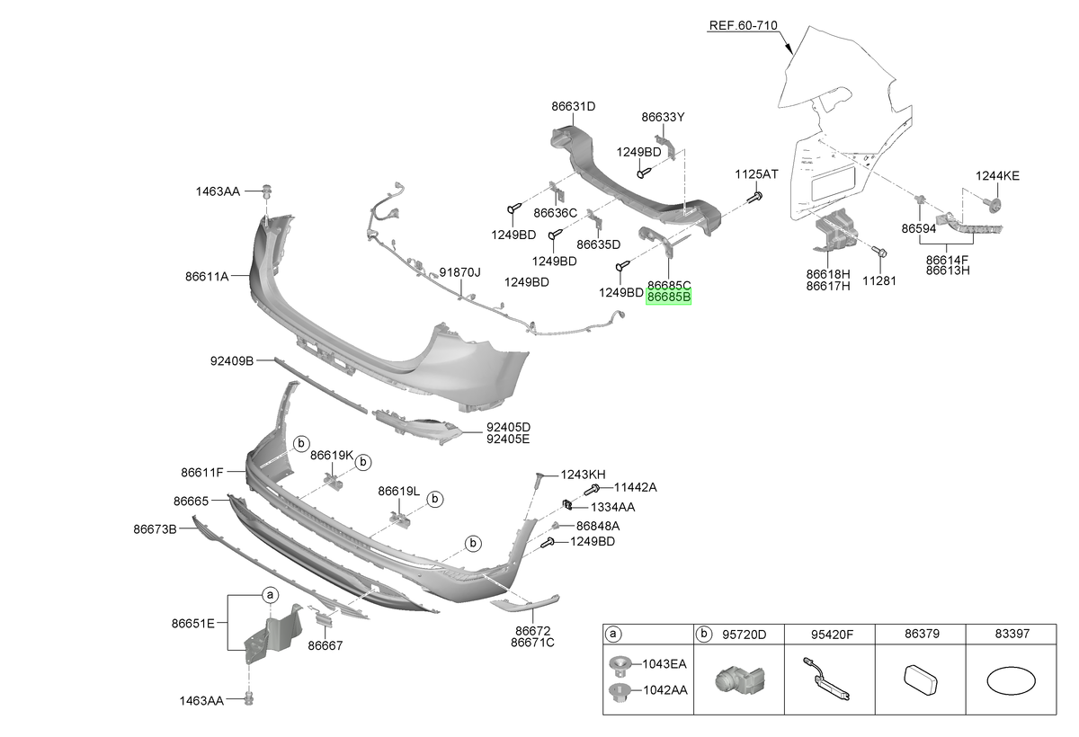 Soporte Lh Original Para Hyundai Santa Fe 2020-2025