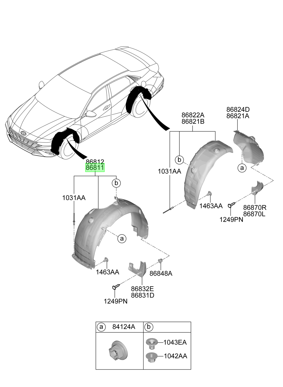 Guard. Del. Izq. Lh Original Para Hyundai Elantra 2023-2025