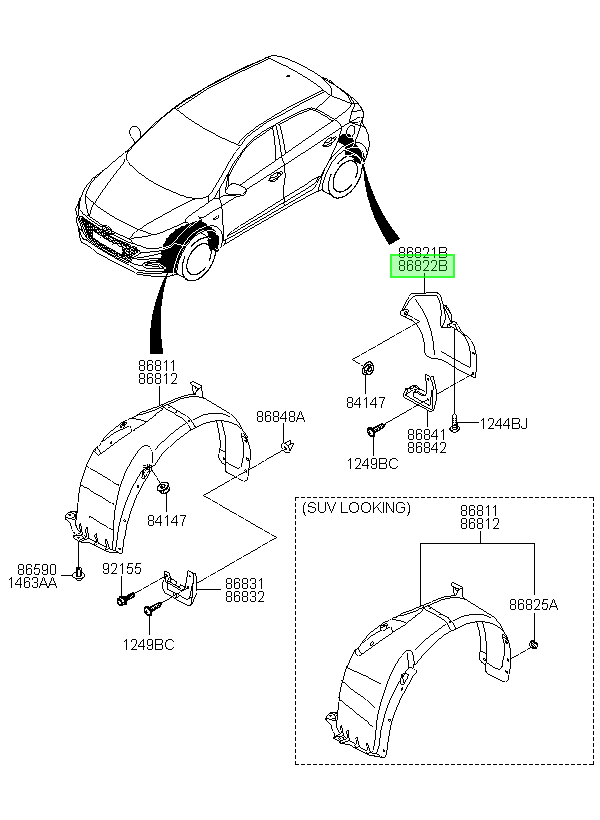Proteccion-rueda Tra Orig. Para Hyundai I20 Desde 2017
