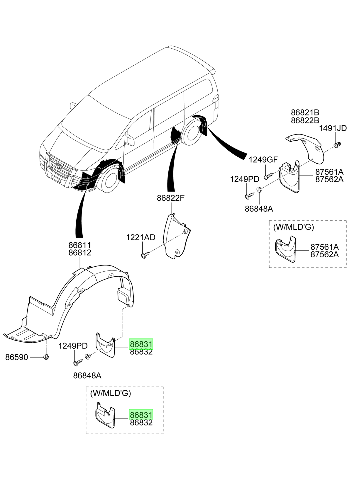 Tapabarro Original Para Hyundai H1 1997-2008