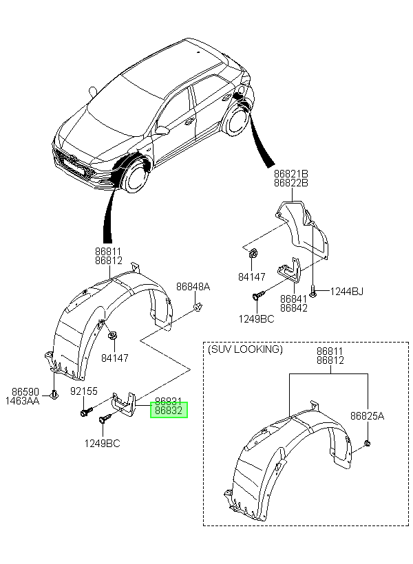 Aleta Dere Del. Orig. Para Hyundai I20 Desde 2017