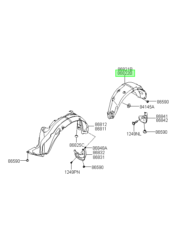 Guarda Original Para Hyundai Santa Fe 2005-2010