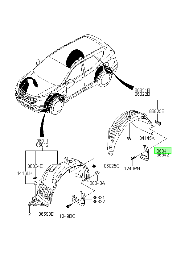 Tapabarro Original Para Hyundai Santa Fe 2015-2019