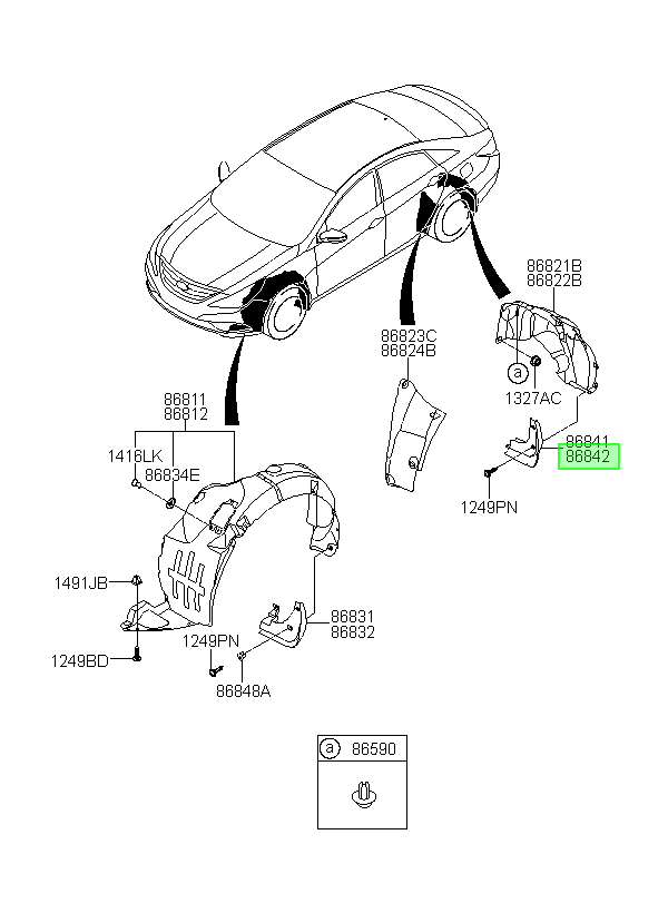 Tapabarro Rh Original Para Hyundai Sonata 2009-2015
