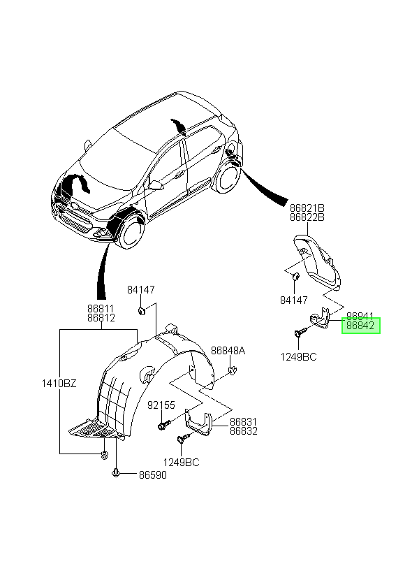 Conj. Guarda Orig. Para Hyundai Grand I10 Desde 2014