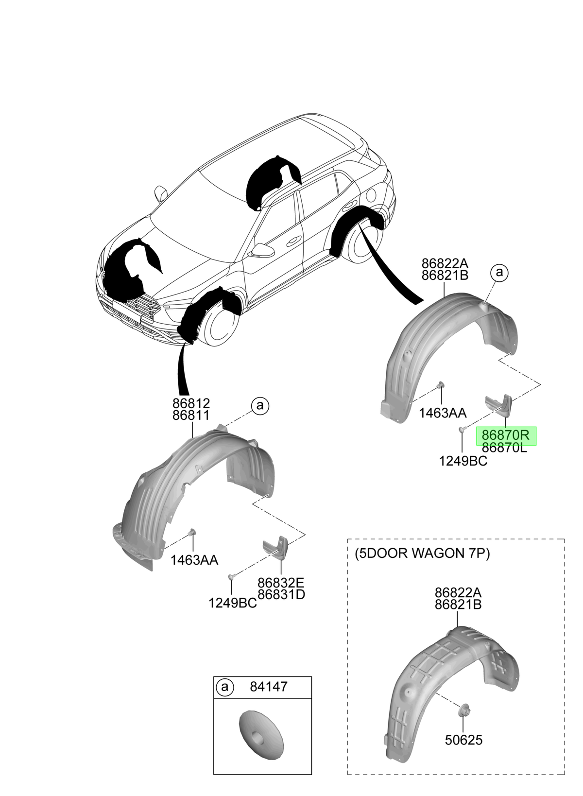 Aleta Rh Original Para Hyundai Creta 2020-2025