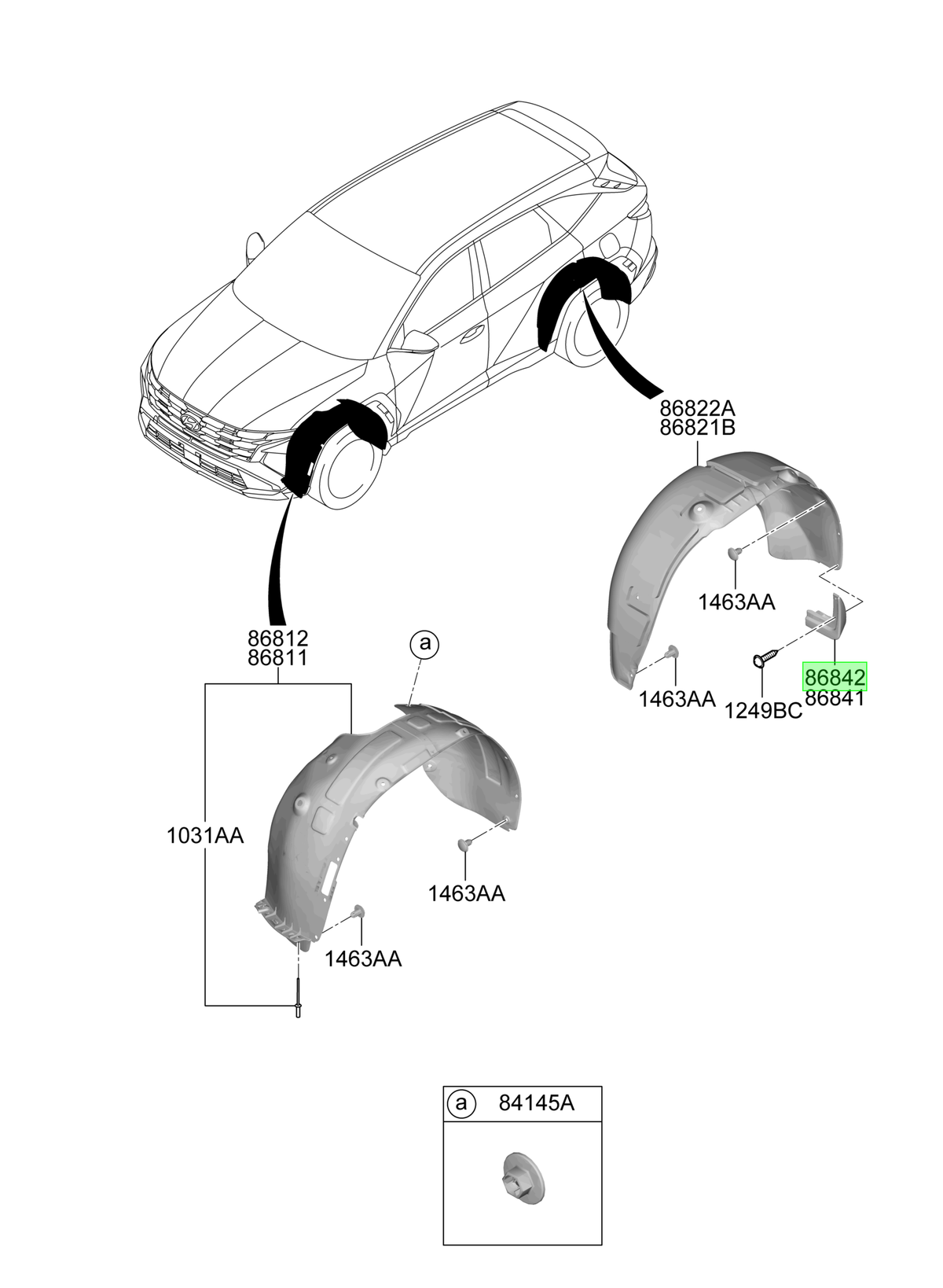 Guardafango Rh Original Para Hyundai Tucson 2024-2025