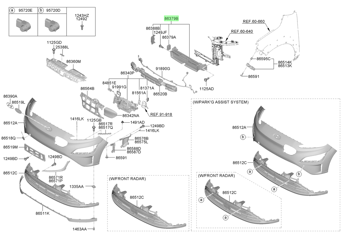 Frontal Original Para Hyundai Kona 2020-2024