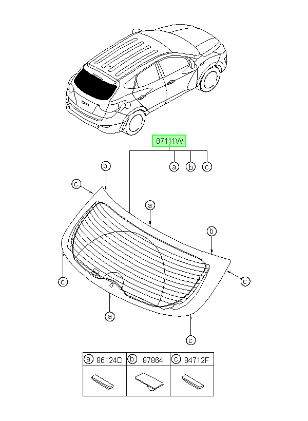 Luneta Original Para Hyundai Tucson 2009-2016