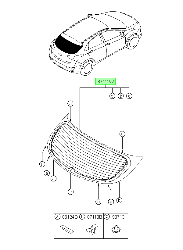 Luneta Original Para Hyundai I30 2012-2017