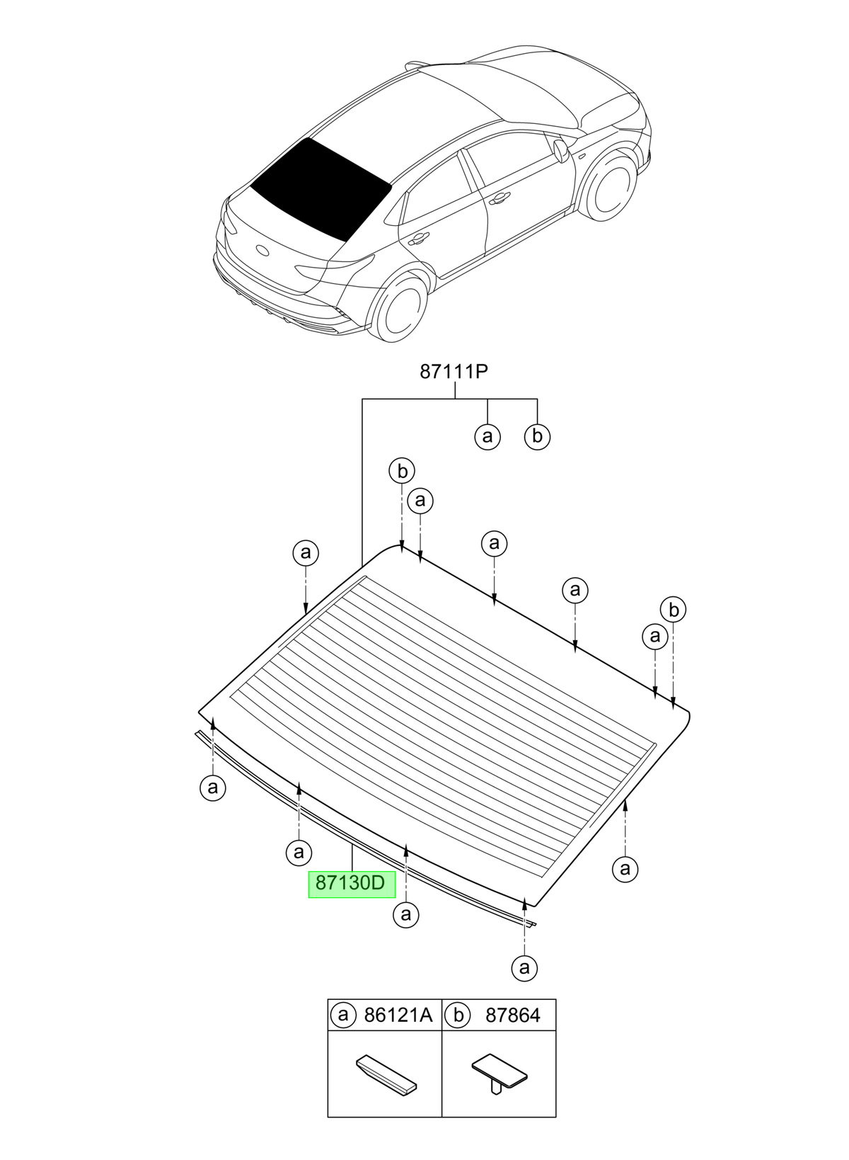 Luneta Original Para Hyundai Accent 2017-2024
