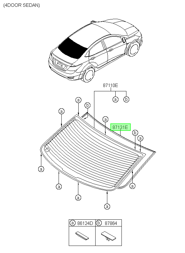Luneta Original Para Hyundai Accent Rb 2011-2014