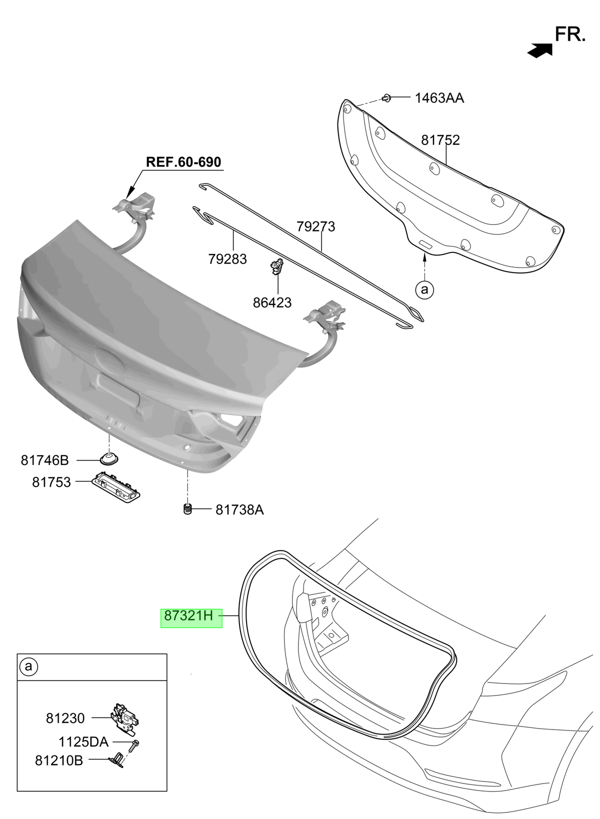 Portón Original Para Hyundai Accent 2017-2024