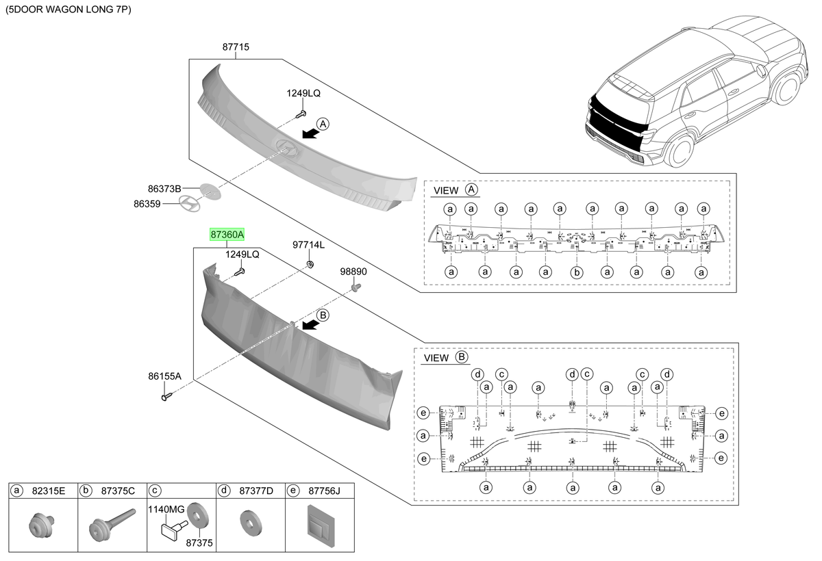 Portón Original Para Hyundai Creta 2024-2025