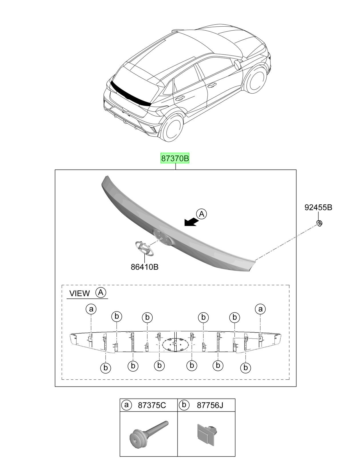 Moldura Original Para Hyundai I20 2023-2025