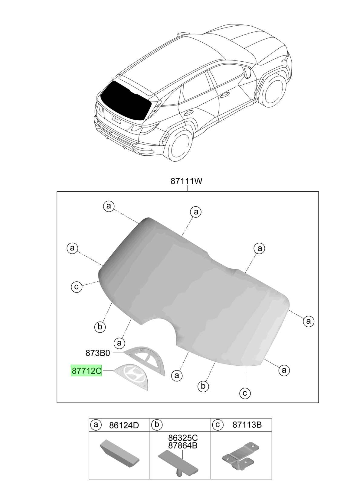 Luneta Original Para Hyundai Tucson 2021-2025