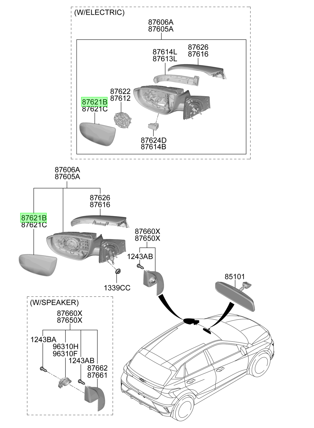 Vidrio Der. Rh Original Para Hyundai I20 2020-2025