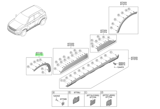Paso Rueda Del. Izq. Lh Orig. Para Hyundai Venue 2019-2025