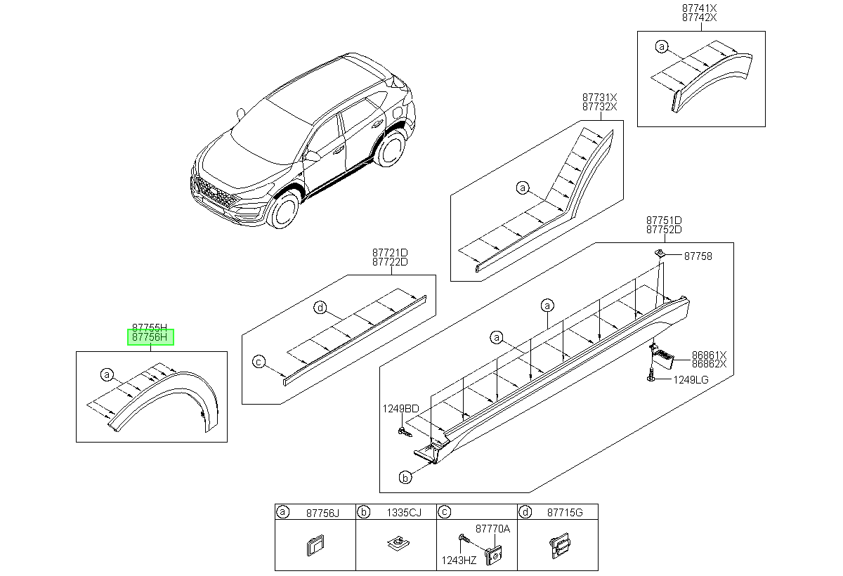 Tapabarro Original Para Hyundai Tucson 2015-2021