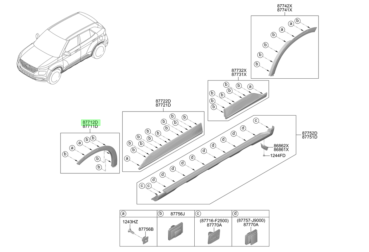 Paso Rueda Del. Rh Orig. Para Hyundai Venue Desde 2019