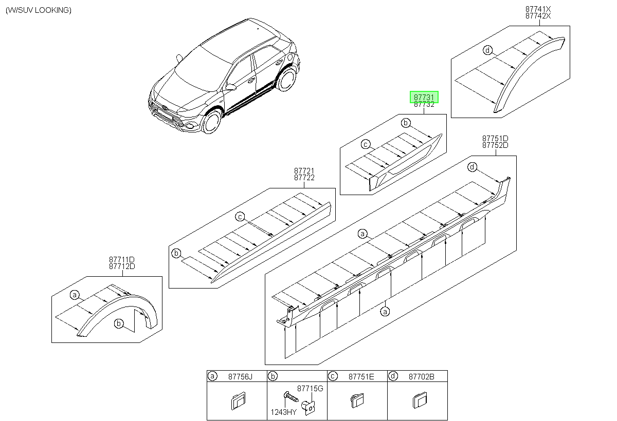 Moldura Puerta Original Para Hyundai I20 2014-2022