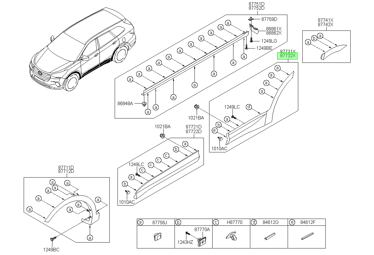 Moldura Original Para Hyundai Santa Fe 2013-2019