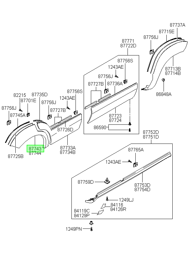Panel Costado Original Para Hyundai Tucson 2003-2015