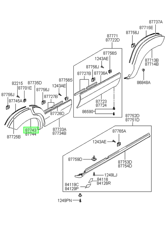Panel Costado Original Para Hyundai Tucson 2003-2015