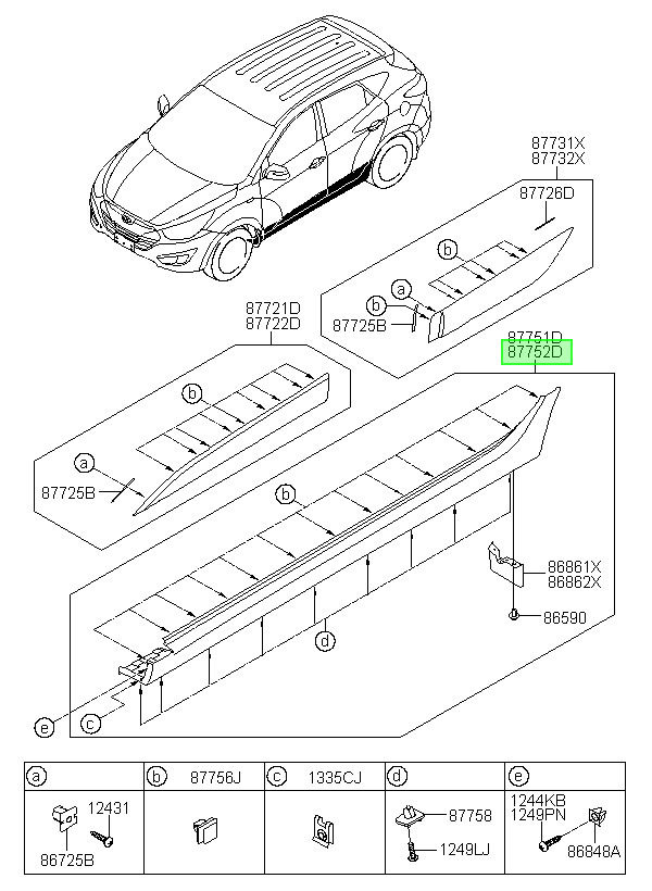 Zócalo Der. Rh Original Para Hyundai Tucson 2009-2015