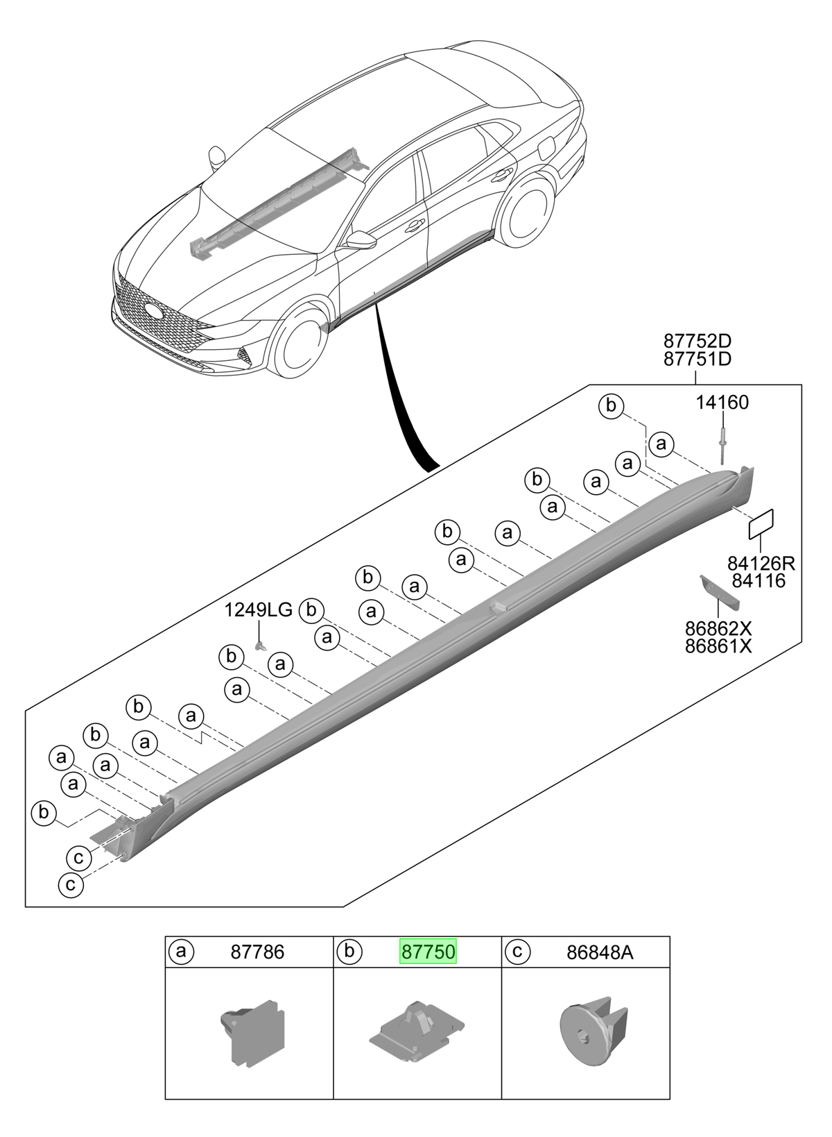 Moldura Zócalo Original Para Kia Soul 2018-2025
