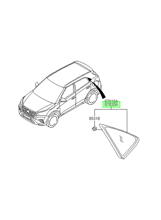 Panel Costado Tras. Der. Rh Original Para Hyundai Creta