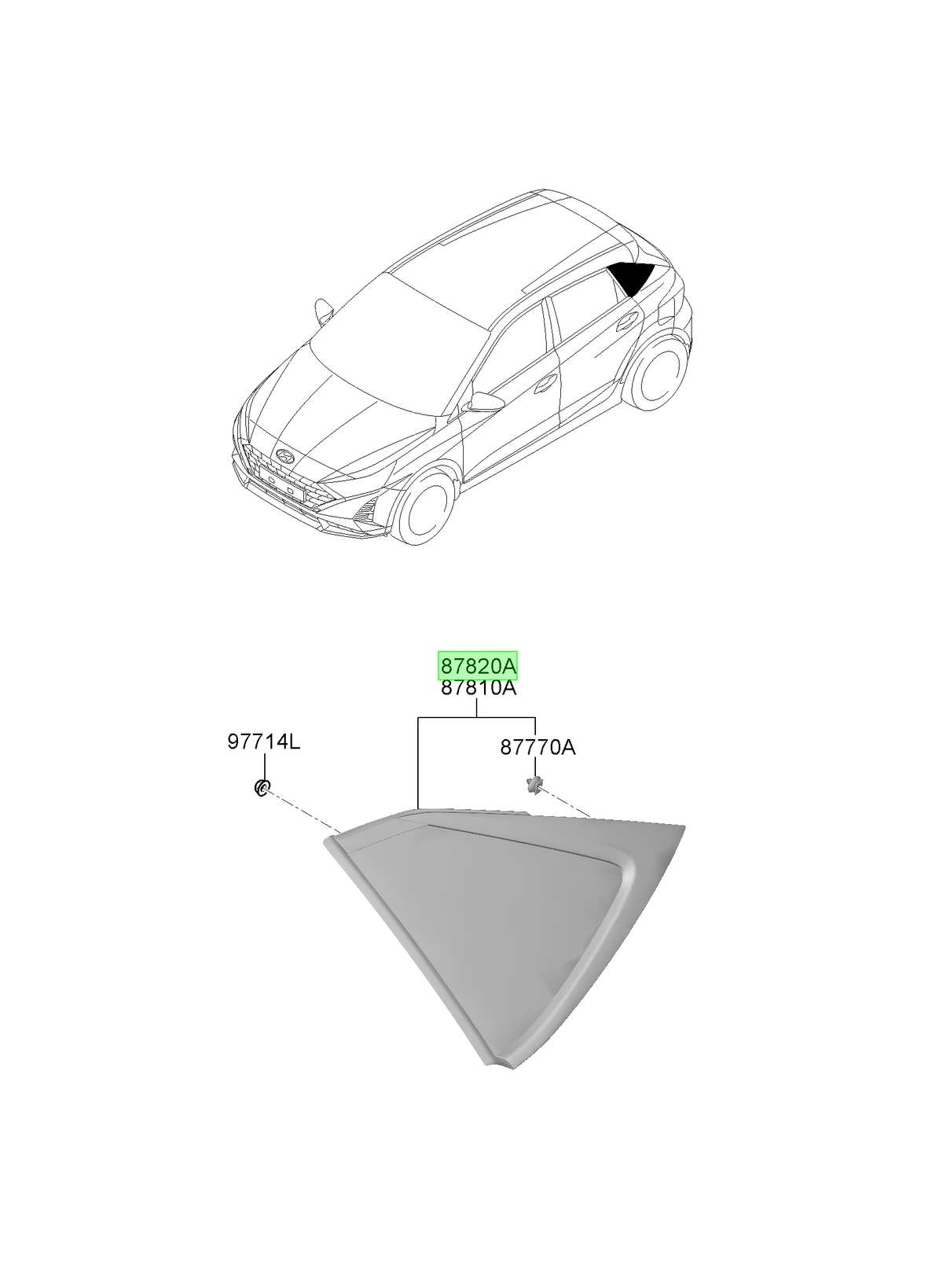 Moldura Tras. Rh Original Para Kia Rio 2000-2025