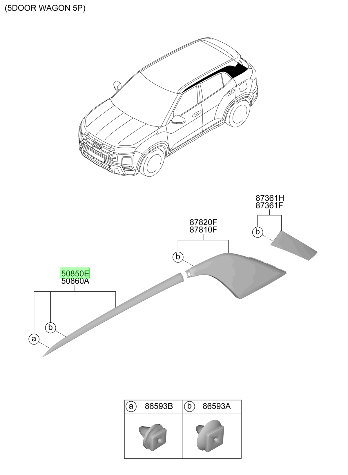 Moldura Cost. Tras. Der. Rh Original Para Hyundai Creta