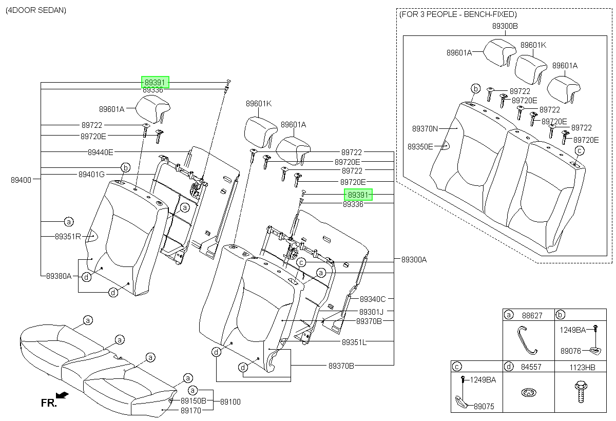 Perilla De Asiento Orig. Para Hyundai Accent Desde 2011