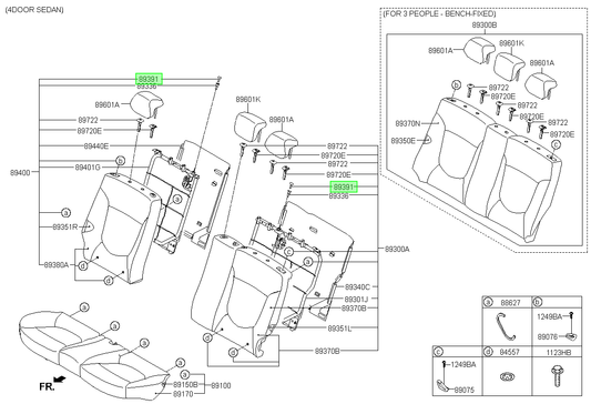 Perilla De Asiento Orig. Para Hyundai Accent Desde 2011