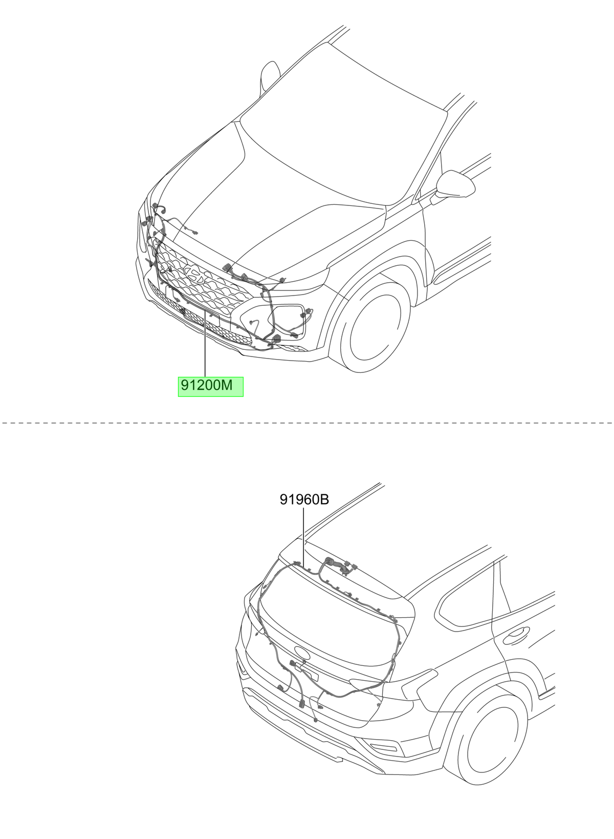 Ramal Delantero Original Para Hyundai Santa Fe 2018-2021