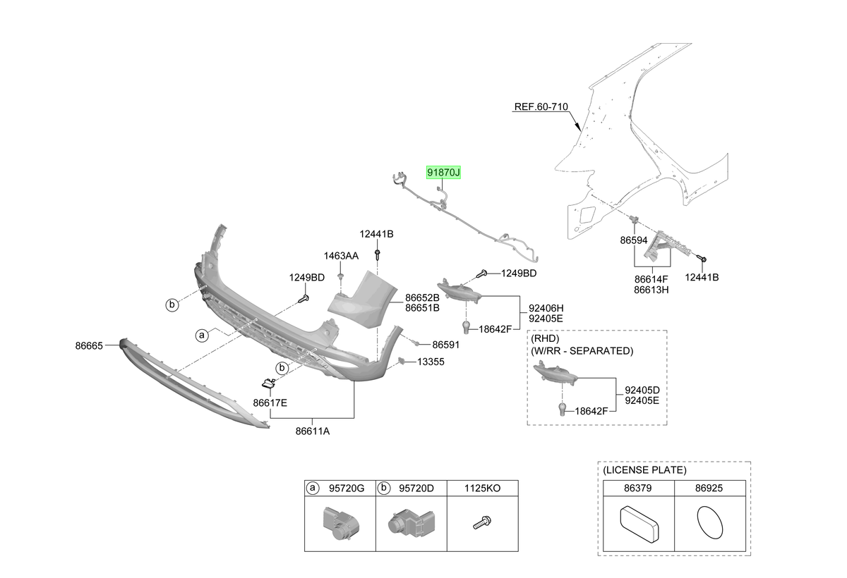 Parachoque Tras. Original Para Hyundai Creta 2021-2025
