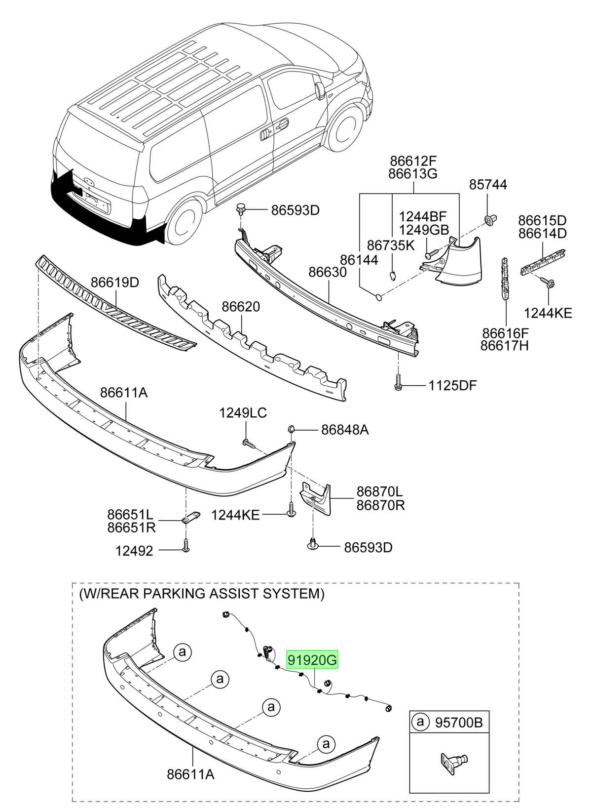 Sensor Retroceso Original Para Hyundai H1 2007-2023